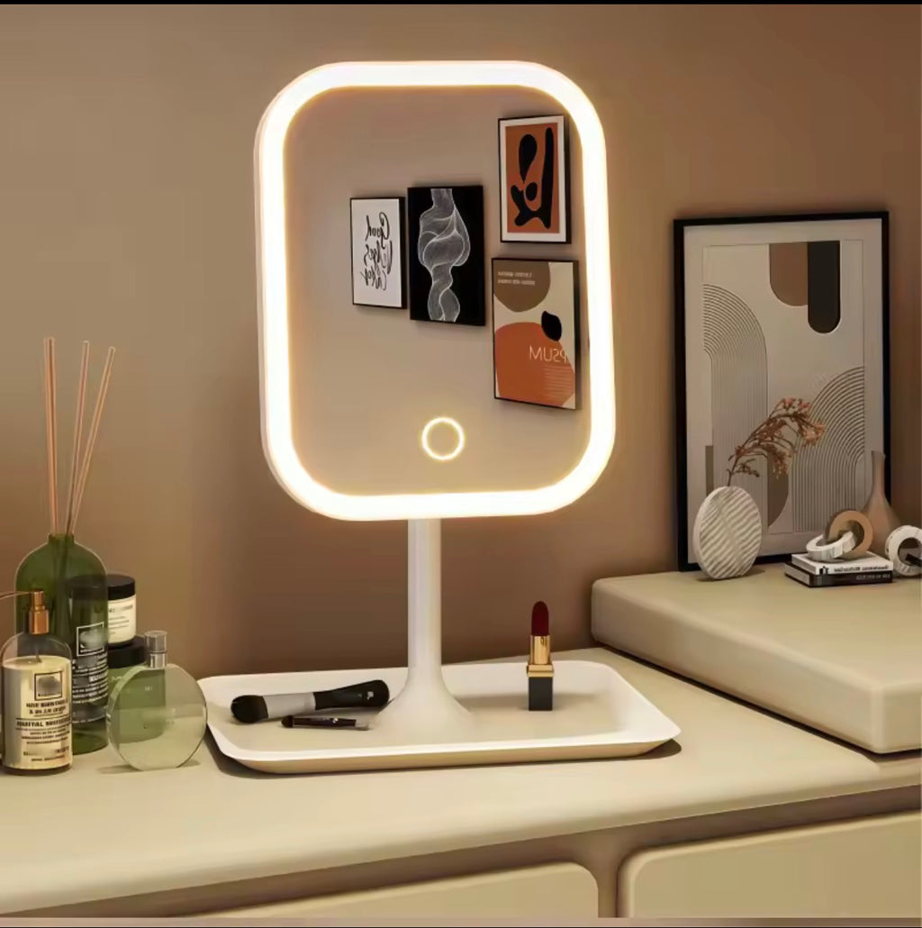 Velvet Square Tricolor LED Vanity Mirror