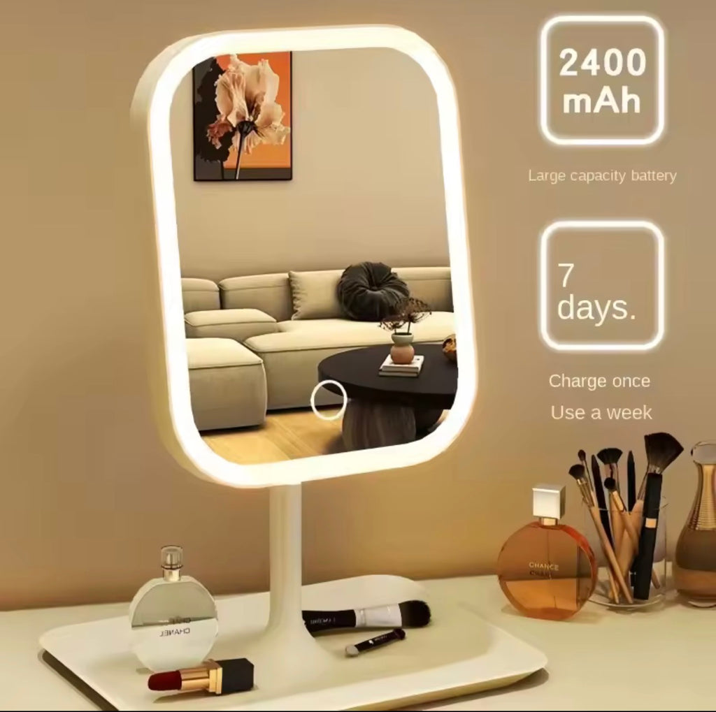 Velvet Square Tricolor LED Vanity Mirror