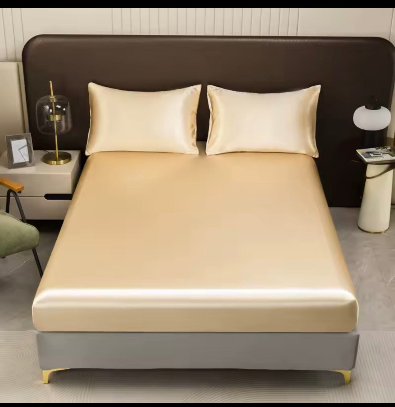 Velvet Silk Fitted Sheet Set